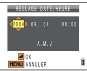 CONTAX U4R - Réglage de la date et de l'heure - 6