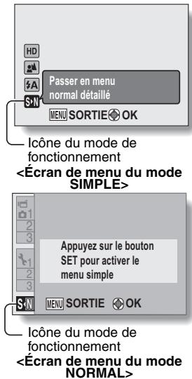 LOGICOM-SANYO XACTI VPC-CA9EX - Sélectionnez l'icône du mode de fonctionnement et appuyez sur le bouton SET. - 1