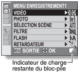 LOGICOM-SANYO XACTI VPC-CA9EX - Vérification de la charge restante du bloc-pile - 1