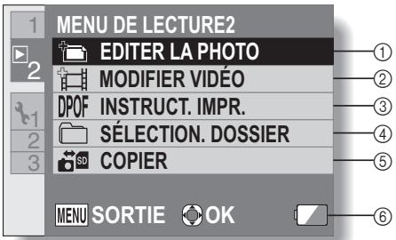 LOGICOM-SANYO XACTI VPC-CA9EX - Menu de lecture du mode normal - 2