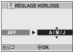 LOGICOM-SANYO XACTI VPC-CA9EX - Définissez l'ordre d'affichage de la date pendant la lecture. - 2