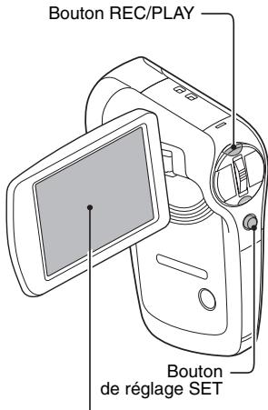 LOGICOM-SANYO XACTI VPC-CG9GX - Déplacez le bouton SET vers la gauche ou vers la droite pour afficher l'image que vous souhaitez voir. - 1