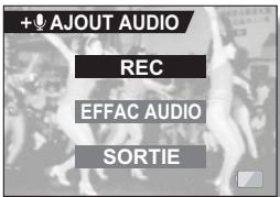 LOGICOM-SANYO XACTI VPC-E6EX - Sélectionnez l'icone d'ajout audio + et appuyez sur le bouton de réglage SET. - 1