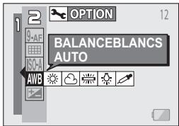 LOGICOM-SANYO XACTI VPC-E6EX - Sélectionnez le menu de balance des blancs. - 1