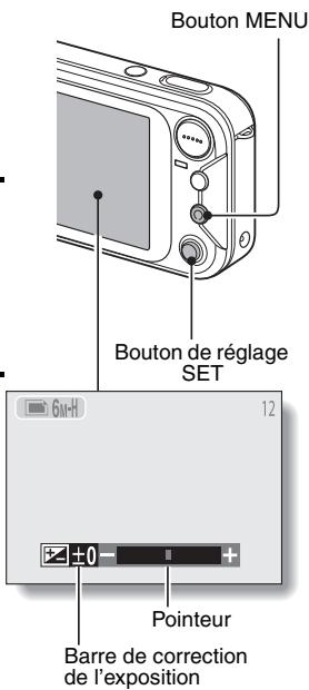 LOGICOM-SANYO XACTI VPC-E6EX - Déplacez le bouton de réglage SET vers la gauche ou la droite pour régler l'exposition. - 1