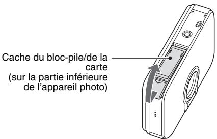 LOGICOM-SANYO XACTI VPC-E6EX - Ouvrez le cache du bloc-pile/de la carte. - 1