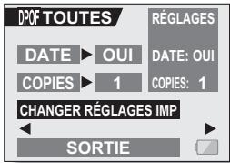 LOGICOM-SANYO XACTI VPC-E6EX - Sélectionnez "CHANGER RÉGLAGES IMP" et appuyez sur le bouton de réglage SET. - 1