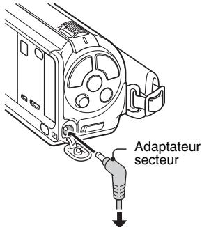 LOGICOM-SANYO XACTI VPC-FH1EX - Connectez l'adaptateur c.a. à l'appareil photo. - 2