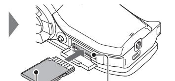 LOGICOM-SANYO XACTI VPC-HD2000 - Insérez la carte mémoire SD. - 2