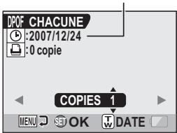 LOGICOM-SANYO XACTI VPC-HD2EX - Spécifiez si la date doit être affichée sur l'épreuve et indiquez le nombre d'épréuves à imprimer. - 1