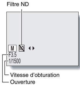 LOGICOM-SANYO XACTI VPC-HD2EX - Sélectionnez l'icone souhaïée dans le menu d'exposition manuel et appuyez sur le bouton de réglage SET. - 1
