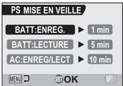 LOGICOM-SANYO XACTI VPC-HD2EX - Sélectionnez l'icône d'économie d'énergie [PS] et appuyez sur le bouton de réglage SET. - 1