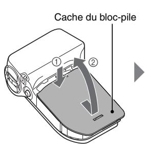 LOGICOM-SANYO XACTI VPC-HD700EX - Insérez le bloc-pile. - 1