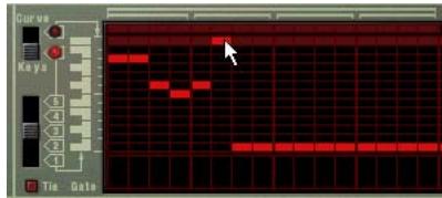 PROPELLERHEAD REASON 2.5 - Cliquez dans la grille (moitié supérieure) de la fenêtre des Patterns. - 1
