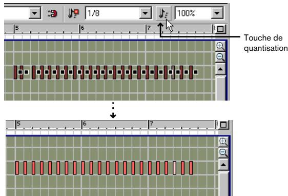 PROPELLERHEAD REASON 2.5 - Cliquez sur la touche de quantisation ou selectionnez "Quantize Notes" au menu Edit. - 1