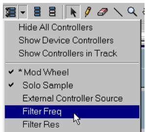 PROPELLERHEAD REASON 2.5 - Afficher et masquer les contrôleurs - 1