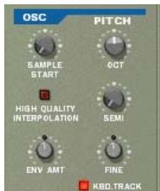 PROPELLERHEAD REASON 2.5 - Section des oscillateurs OSC - 1