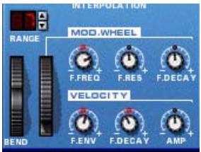 PROPELLERHEAD REASON 2.5 - Mollettes de Pitch Bend et de modulation - 1