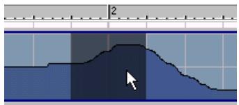 PROPELLERHEAD REASON 2.5 - Sélection de sections d'une piste de contrôleurs - 1