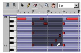 PROPELLERHEAD REASON 2.5 - Suppression des événements délimités par un cadre de Sélection - 1