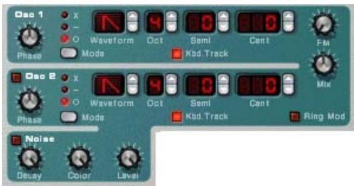 PROPELLERHEAD REASON 2.5 - Section des oscillateurs - 1