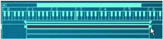 PROPELLERHEAD REASON 2.5 - Au moyen des poignées gauche et droite des zones - 1