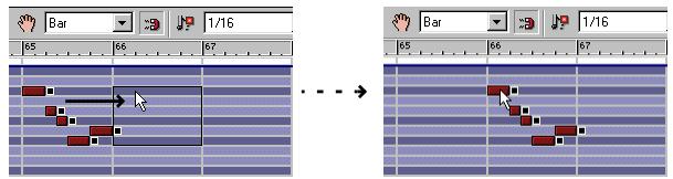 PROPELLERHEAD REASON 2.5 - Déplacer des notes - 1