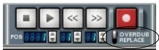 PROPELLERHEAD REASON PRISE - Autre enregistrement sur la même piste - Overdub/Replace - 1
