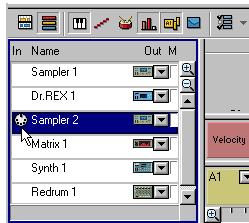PROPELLERHEAD REASON PRISE - Affectation MIDI à une piste - 1