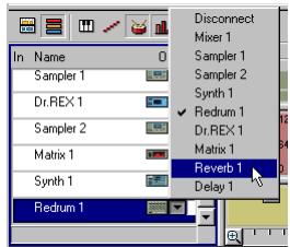 PROPELLERHEAD REASON PRISE - Affectation d'une piste à un module - 1