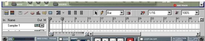 PROPELLERHEAD REASON PRISE - Gestion de la fenêtre du séquenceur - 1