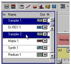 PROPELLERHEAD REASON PRISE - Sélection des pistes - 1