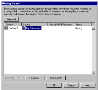 PROPELLERHEAD REASON PRISE - Fenêtre Missing Sounds - 1