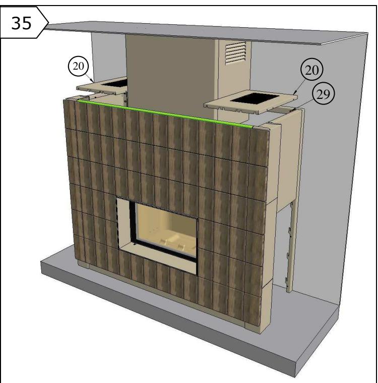 FONDIS MODULO - MISE EN PLACE DES DIFFERENTS CAPOTS (ETAPE 34 A 36) - 2