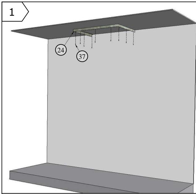 FONDIS MODULO - FIXATION DES SUPPORTS SUR LE MUR (ETAPE 1 A 2) - 1