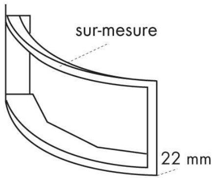 FONDIS PRISME - Dimensions de l'habillage - 1