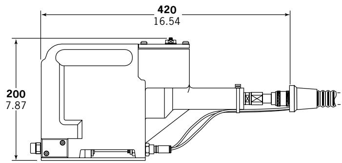 AVDEL 0753 MKII 07530 MKII - Dimensions de L'outil - Modele 07532 MkII Model - 2
