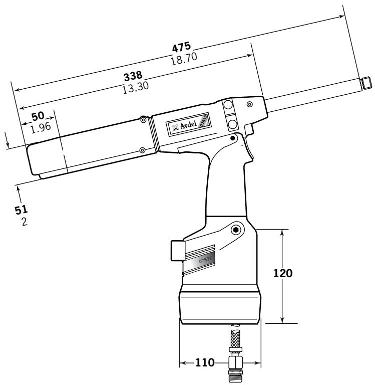AVDEL 07537 - Tool Dimensions - 1
