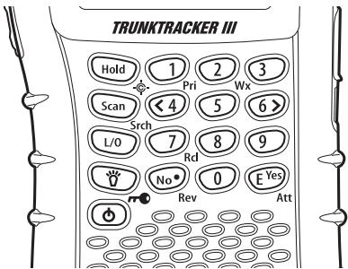 UNIDEN BC246T - Coup d'oeil sur le clavier des touches - 1