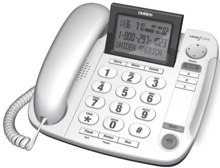 UNIDEN CEZ260 - Modèle CEZ260   Téléphone à Haut-Parleur avec à Mémoire de 13 Numérios Guide de l'Utilisateur - 1
