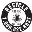 UNIDEN DECT1480 - Avertissement relatif aux piles rechargeables au nickel-cadmium - 1