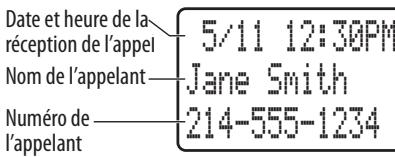 UNIDEN DXI8560 - 5) Utilisation du réseau de l'afficheur et l'appel en attente - 1