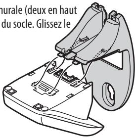 UNIDEN EXI8560 - 7) Installation murale du socle - 3