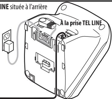 UNIDEN EXI8560 - 1-4. Brancher le fil téléphonique - 1