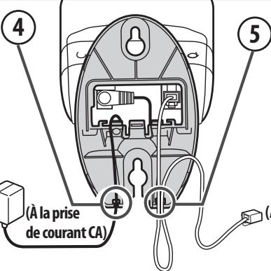 UNIDEN EXI8560 - 7) Installation murale du socle - 4