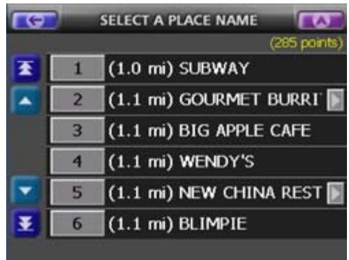 UNIDEN MAPTRAX GPS352 - Using Other Destinations for Routing - 9