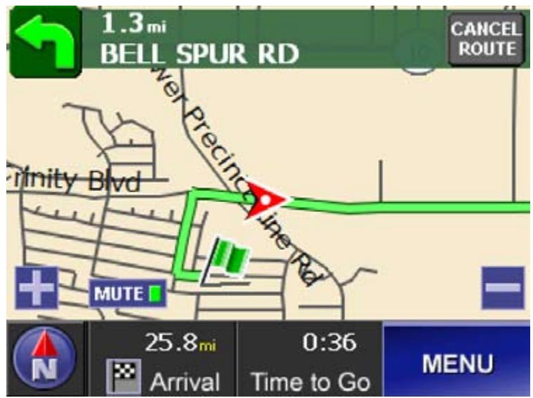 UNIDEN MAPTRAX GPS352 - Changing the Map View - 3