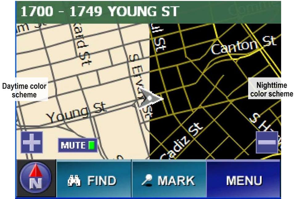 UNIDEN MAPTRAX GPS352 - Adjusting the Map Colors - 1