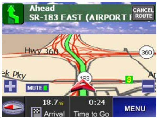 UNIDEN MAPTRAX GPS352 - Changing the Map View - 5