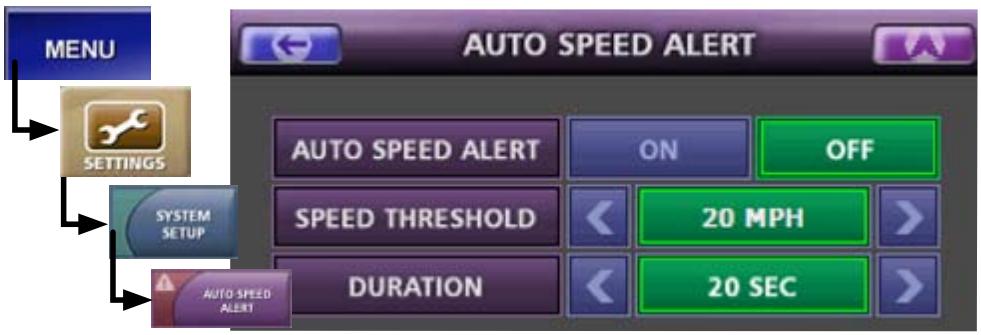 UNIDEN MAPTRAX GPS352 - Setting Up Speed Alerts - 3